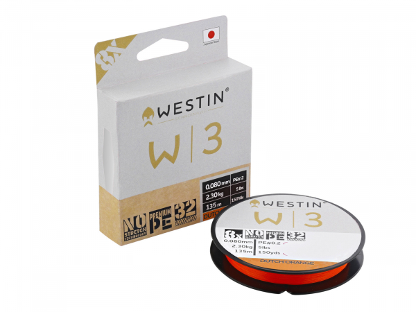 Šňůra Westin W3 8-BRAID DUTCH ORANGE 135M/150YDS