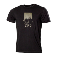 Tričko Nash Make It Happen T-Shirt Fish Logo Black